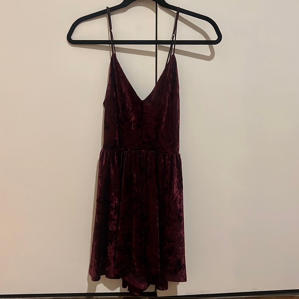 Crushed velvet romper